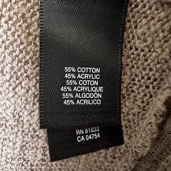 Kenneth Cole New York Knit Open Cardigan Shawl Collar Sweater Brown Size L - Picture 9 of 12